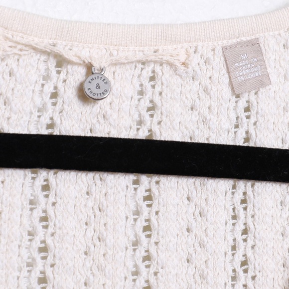 Knitted & Knotted Boho Crochet Knit Fringe Tunic - Picture 6 of 8